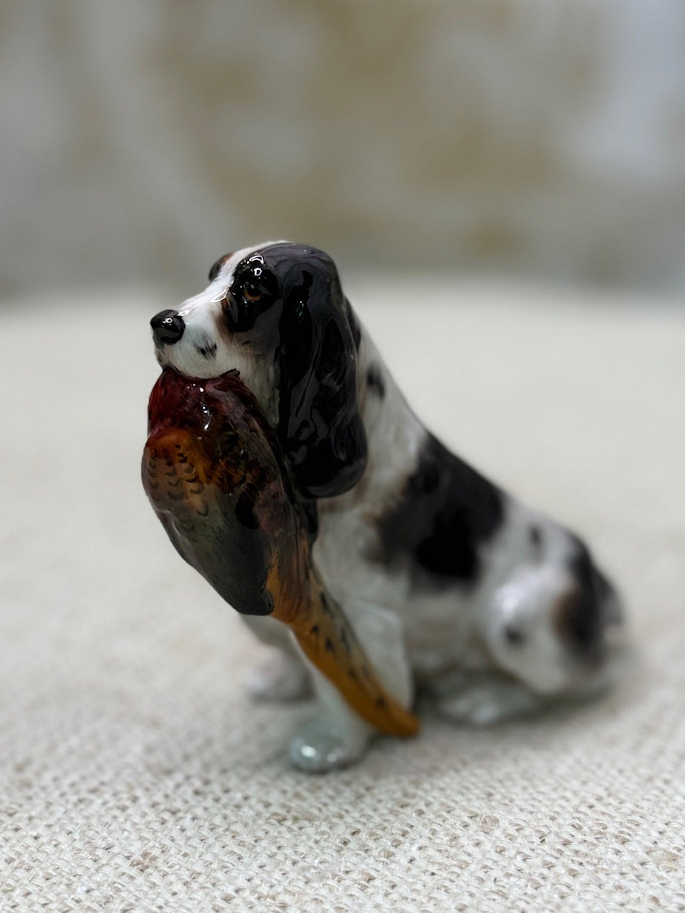 Royal Doulton Porcelain Cocker Spaniel with Pheasant