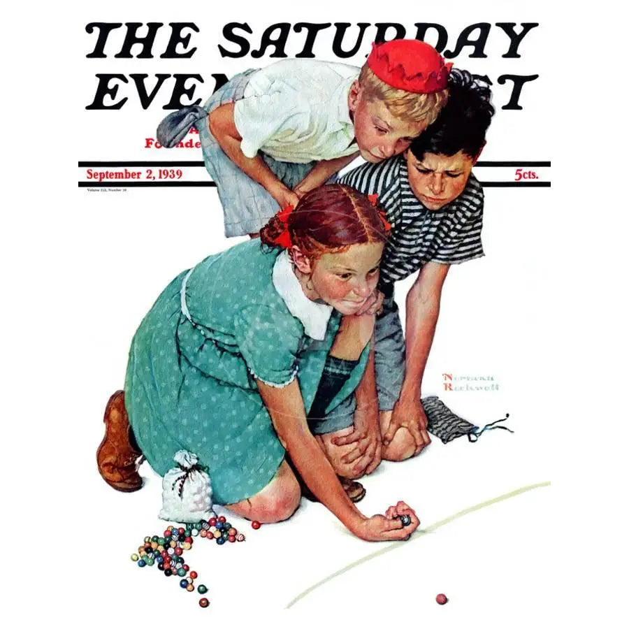 Saturday Evening Post Marble Set For Kids & Baby
