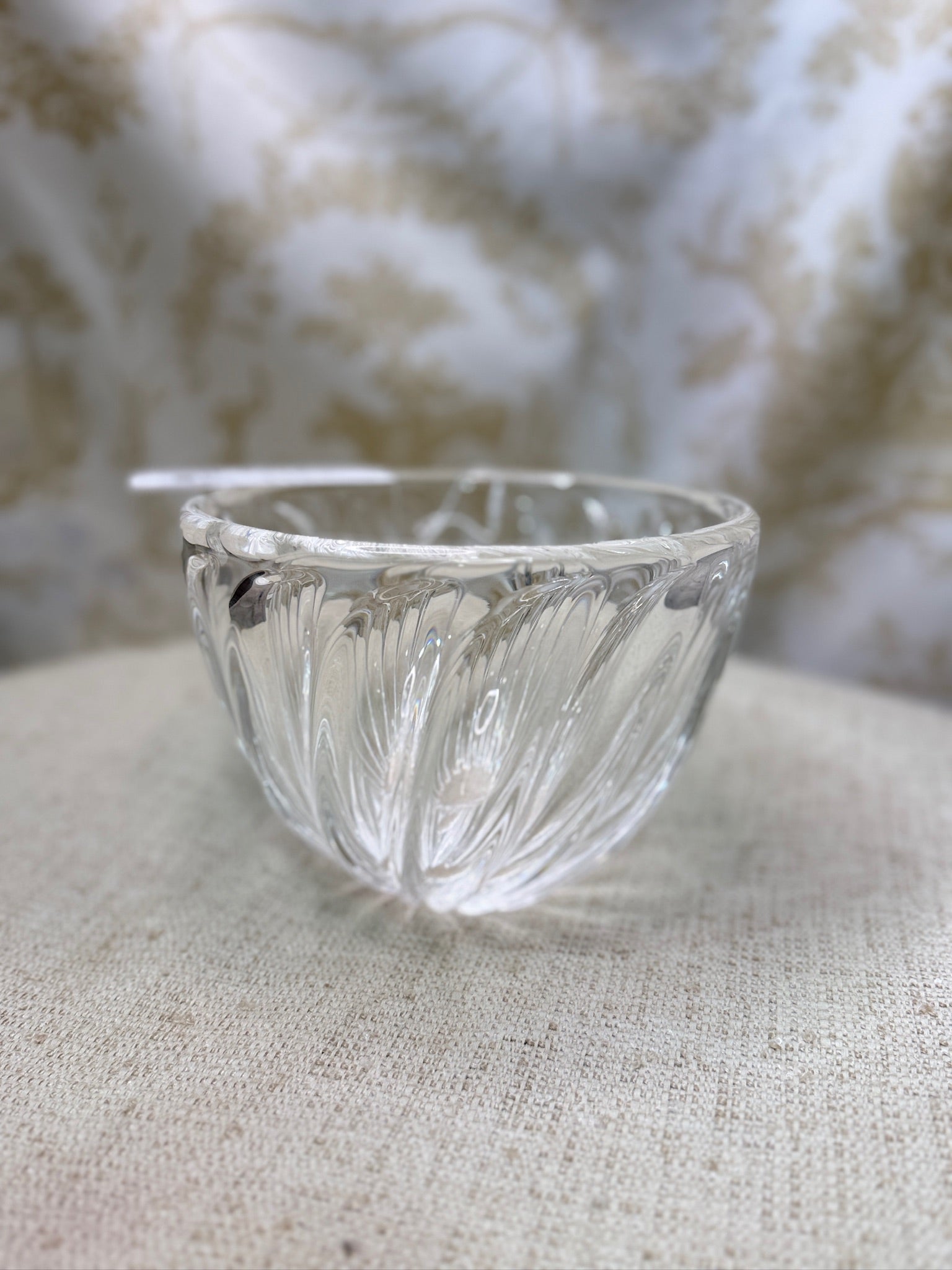 Steuben Feather Bowl Ornamental Centerpiece