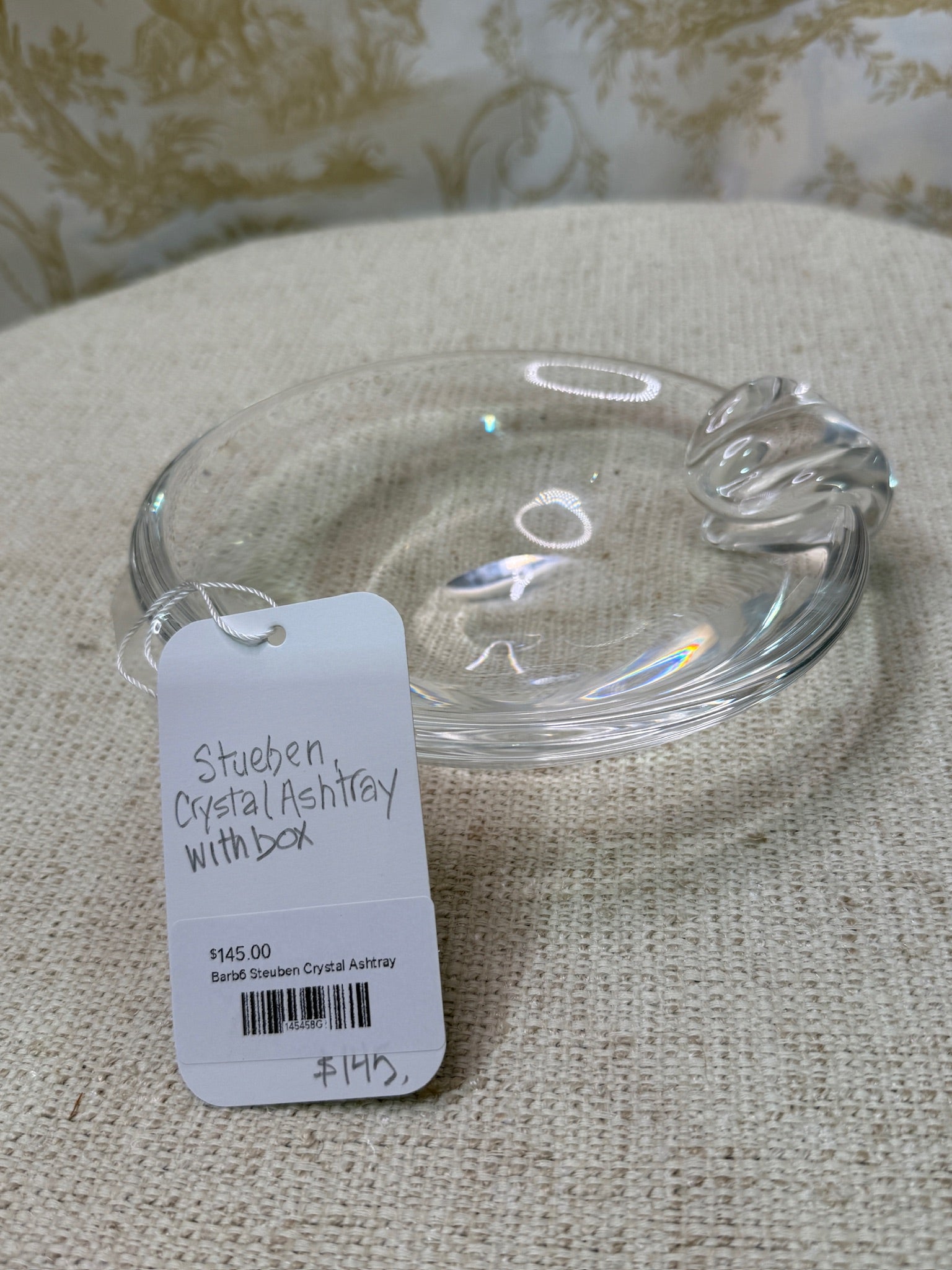 Stueben Crystal Ashtray