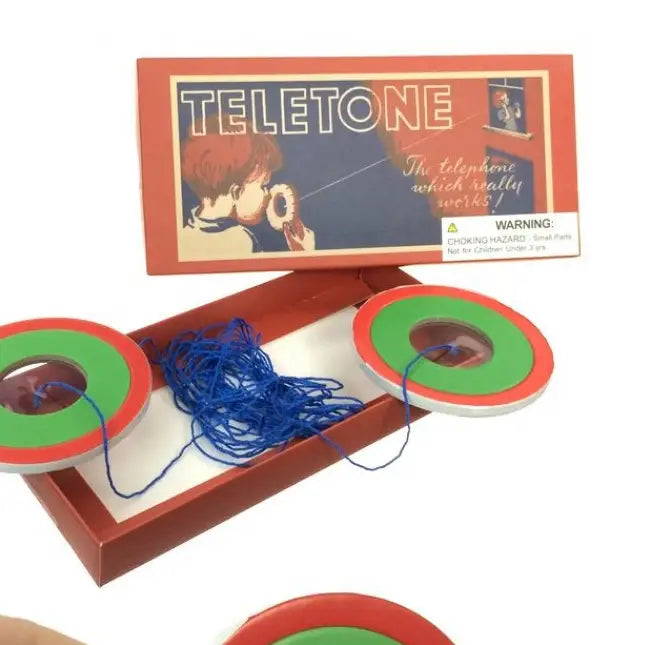 Teletone Old Fashioned Paper-String Talking Game