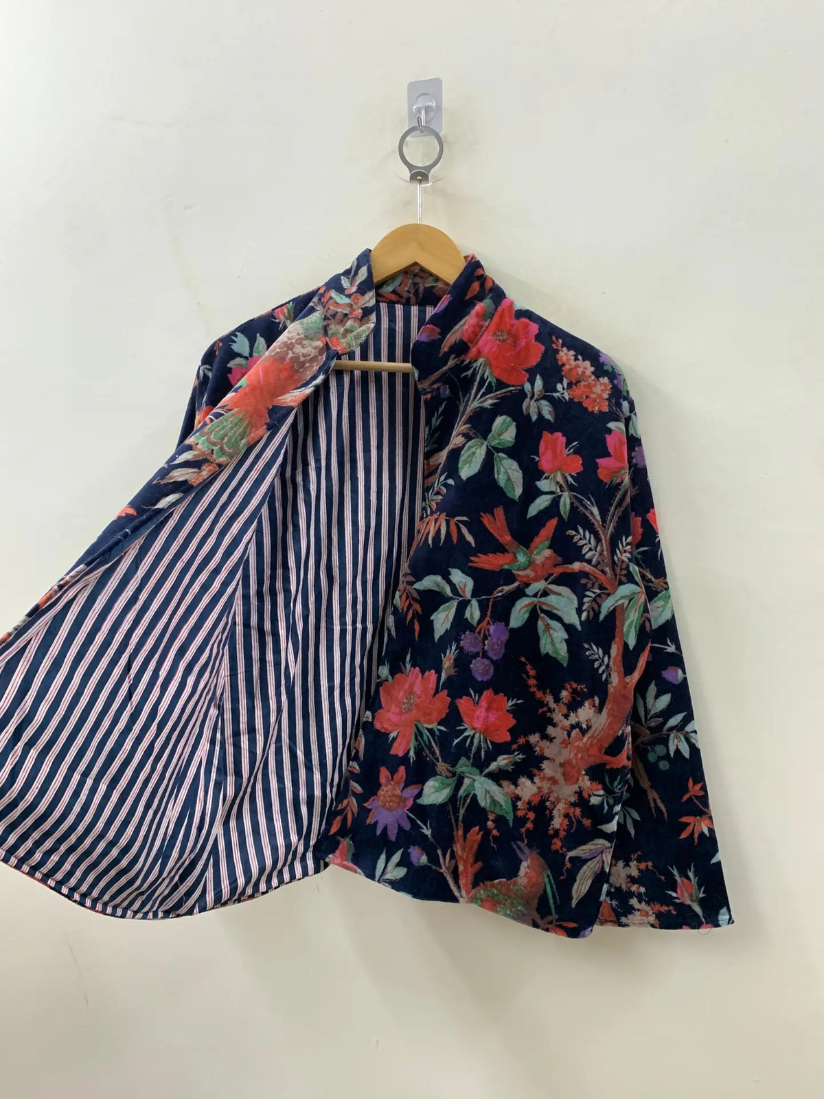 The Midnight Aviary — Velvet Printed Jacket