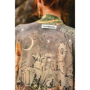 Woodland Wisdom Matinée Duster w/ Florals, Fox & Owl by Market of Stars