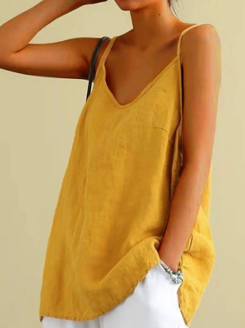 Loose Sleeveless Versatile Base Top