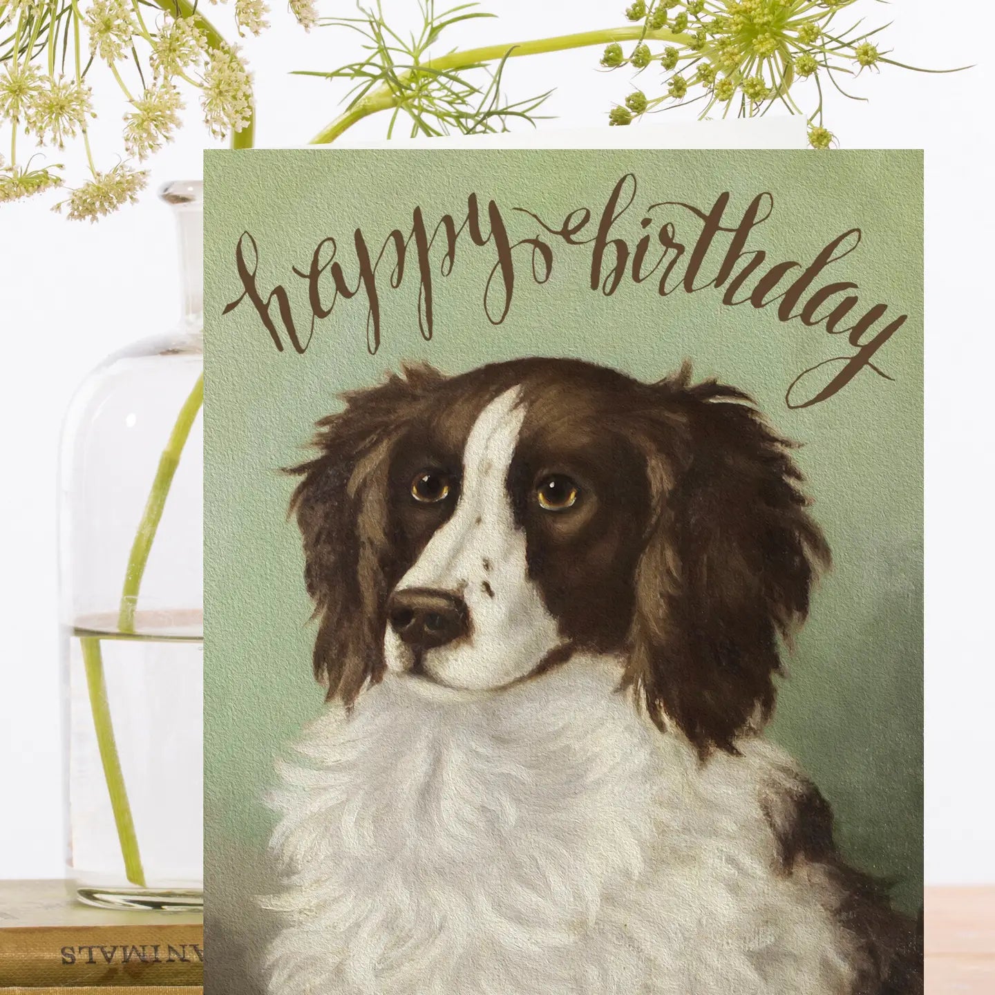 Retro Vintage Dog Birthday Card