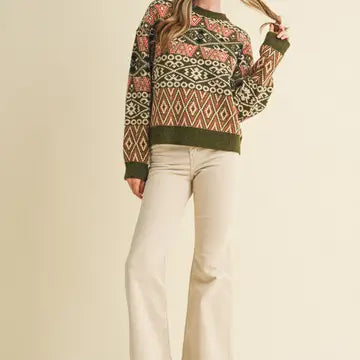 Fair Isle Sweater Pullover