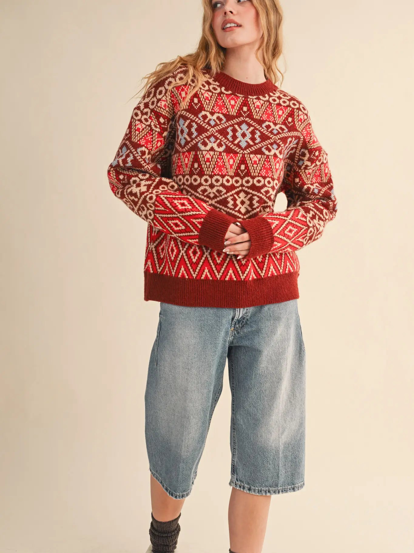 Fair Isle Sweater Pullover